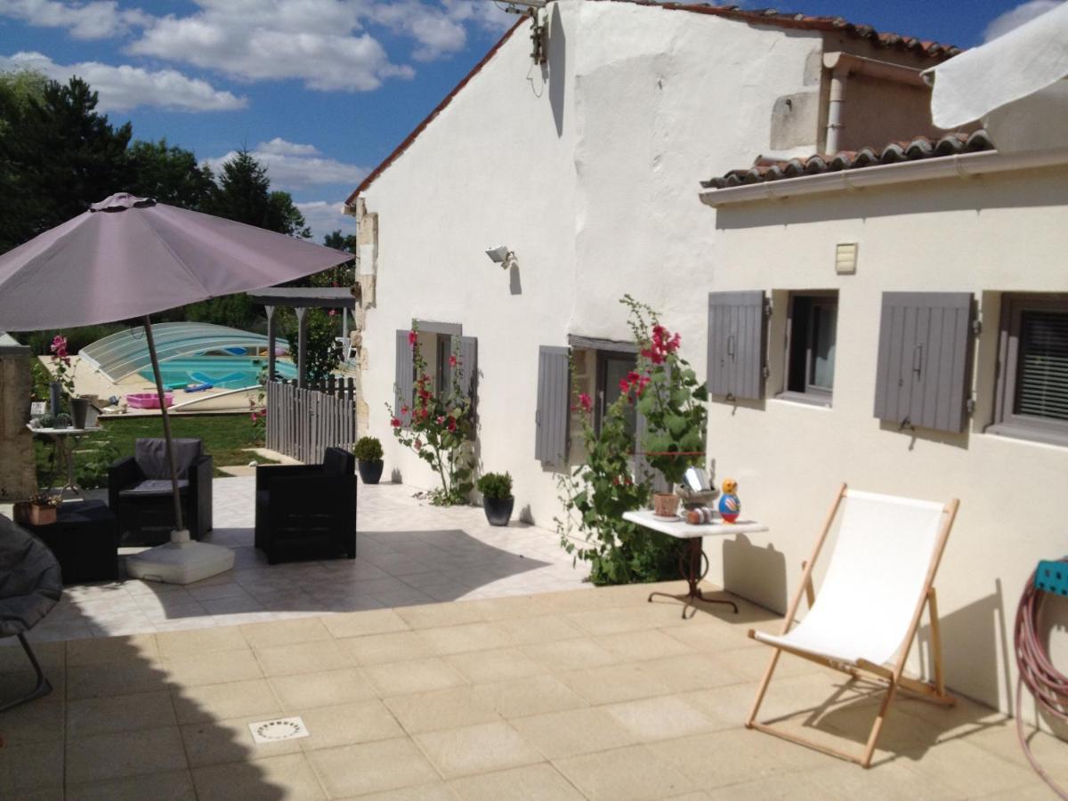 Studio Avec Piscine Privee Jardin Clos Et Wifi A Saint Jean D'Angely Екстериор снимка